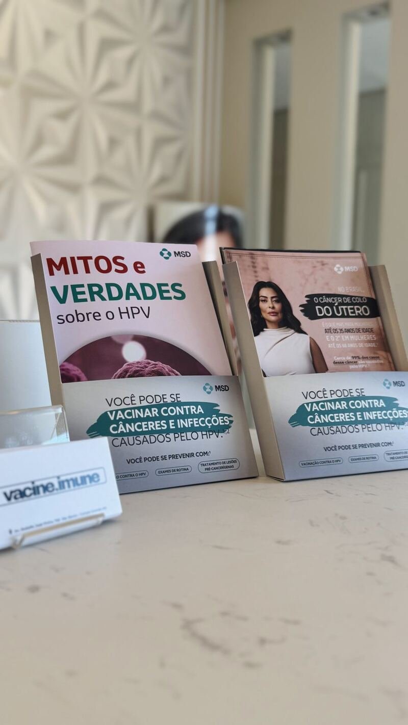 Materiais educativos sobre vacinação